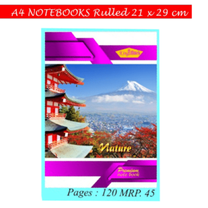 A4 Notebooks Rulled 21x29cm (Pages-120)