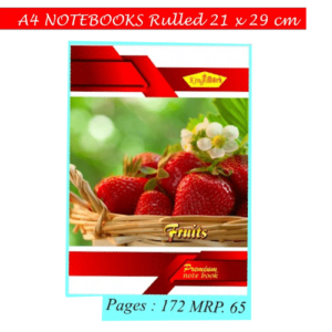 A4 Notebooks Rulled 21x29cm (Pages-172)