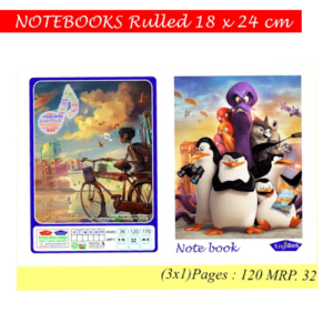Notebook Rulled 18x24cm -120 Pages