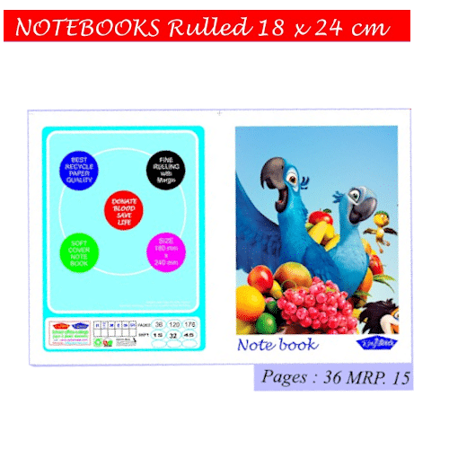 Notebook Rulled 18x24cm -180Pages - Image 2