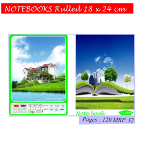 Notebook Rulled 18x24cm -120 Pages
