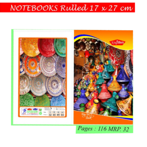Notebooks Rulled 17x27cm (Pages-116)