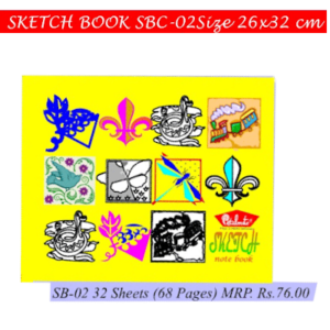 Sketch Book SB-02 26x32cm - 32 Sheets(68 Pages)