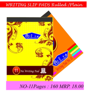 Writing Slip Pads Rulled/Plain - 160 Pages (No-11)
